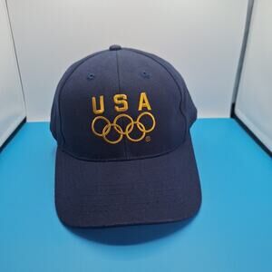 USA OLYMPICS TEAM Athens 2004 Hat Ball Cap ADJUSTABLE Embroidered Logo Cotton